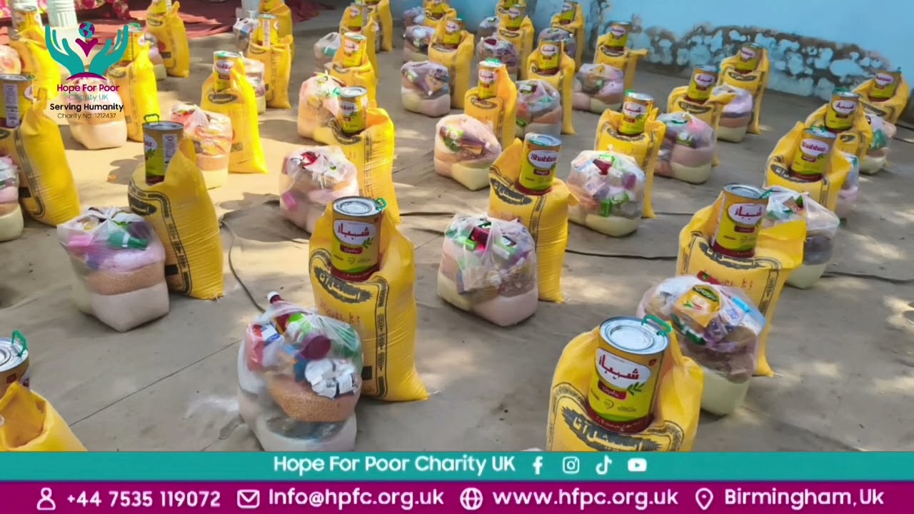 Hope For Poor Charity UK 100 x Ramadan Food Packs Distribution Kashmore Sindh 🇵🇰06/03/26