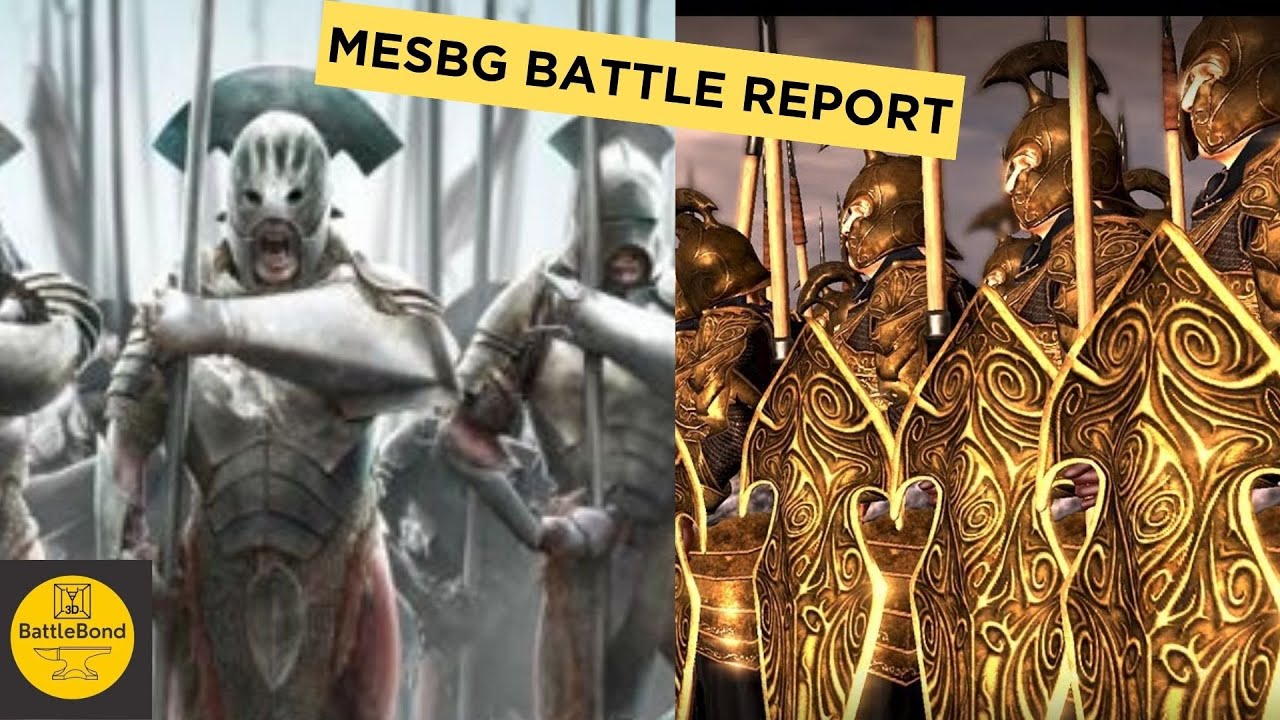 MESBG Battle Report - 450 pts Isengard vs Rivendell