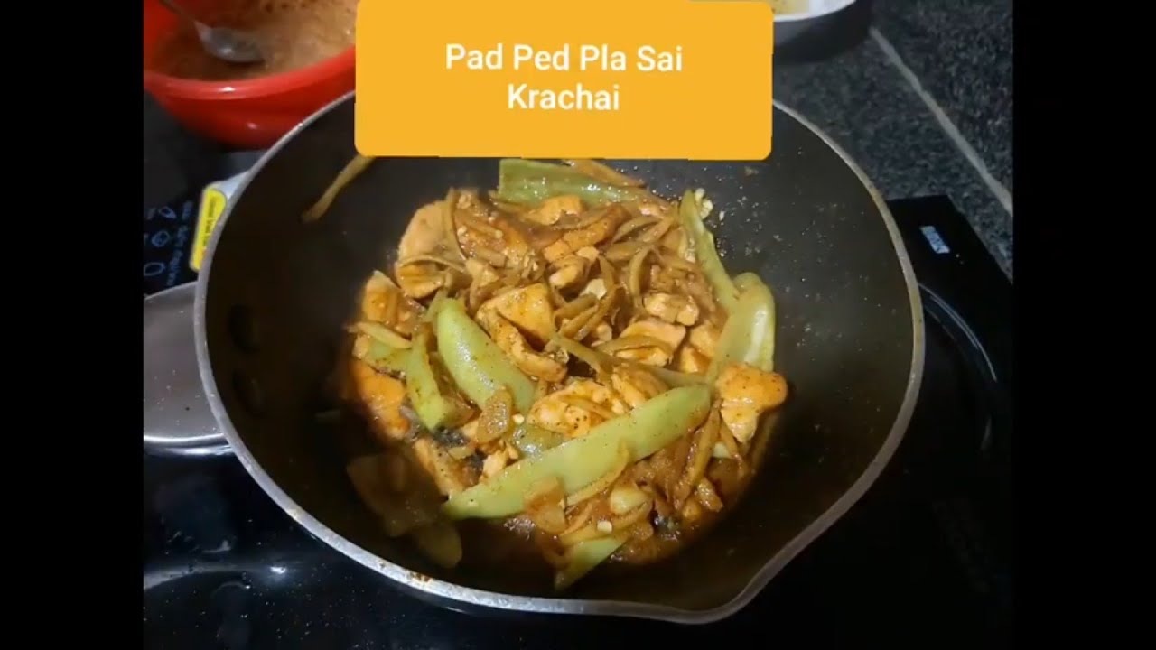 Thai Dish Kitchen - Pad Ped Pla Sai Krachai