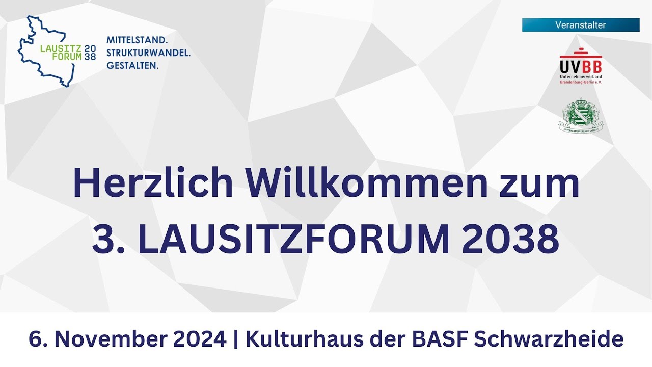 3. Lausitzforum 2038 - Teil 1