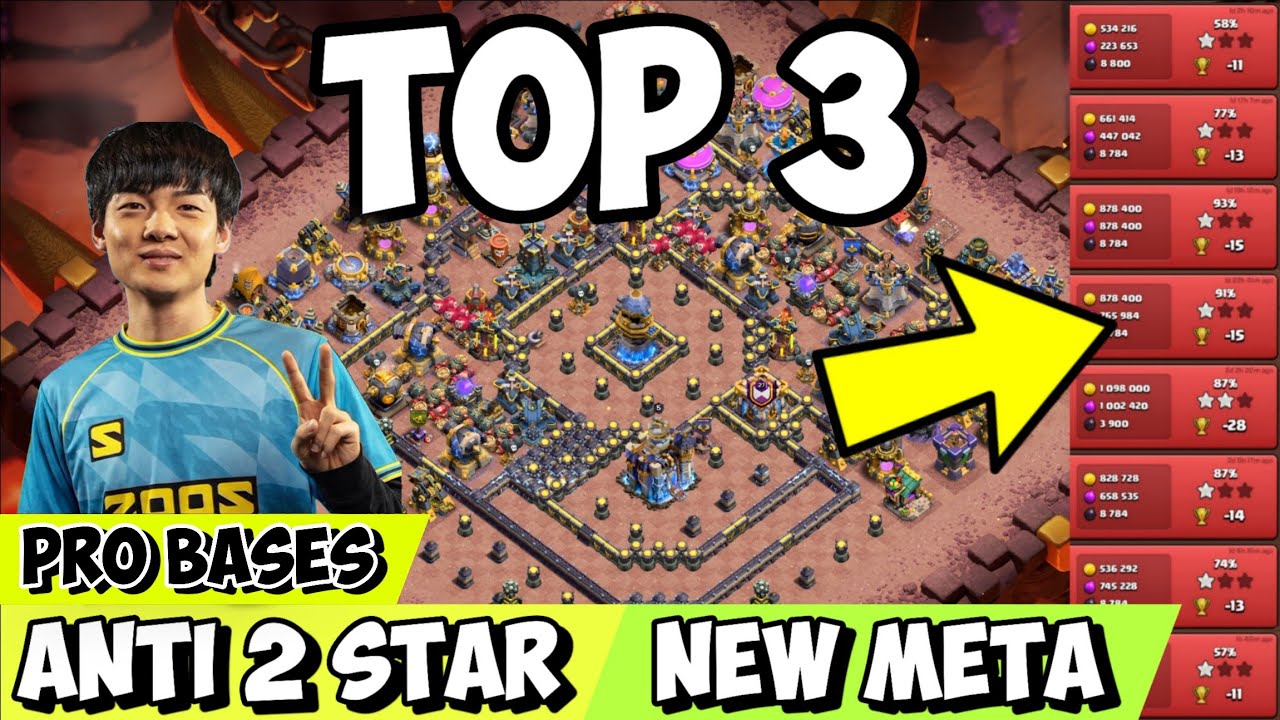 👉 🔥 TOP 3 TH18 Bases Pros Are Using Right Now | Best War & Legend League Meta