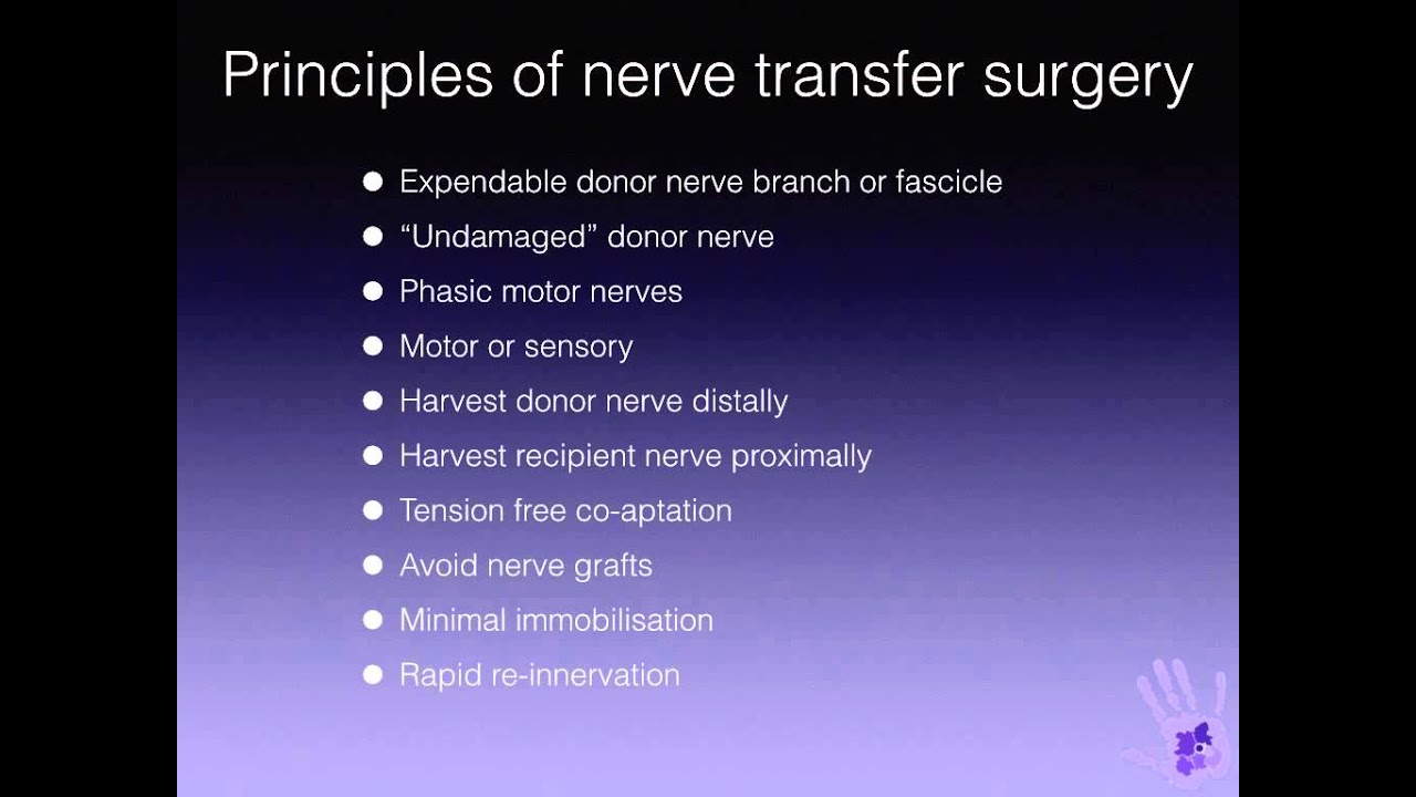 Advantages of Nerve Transfers over Tendon Transfers after PNI