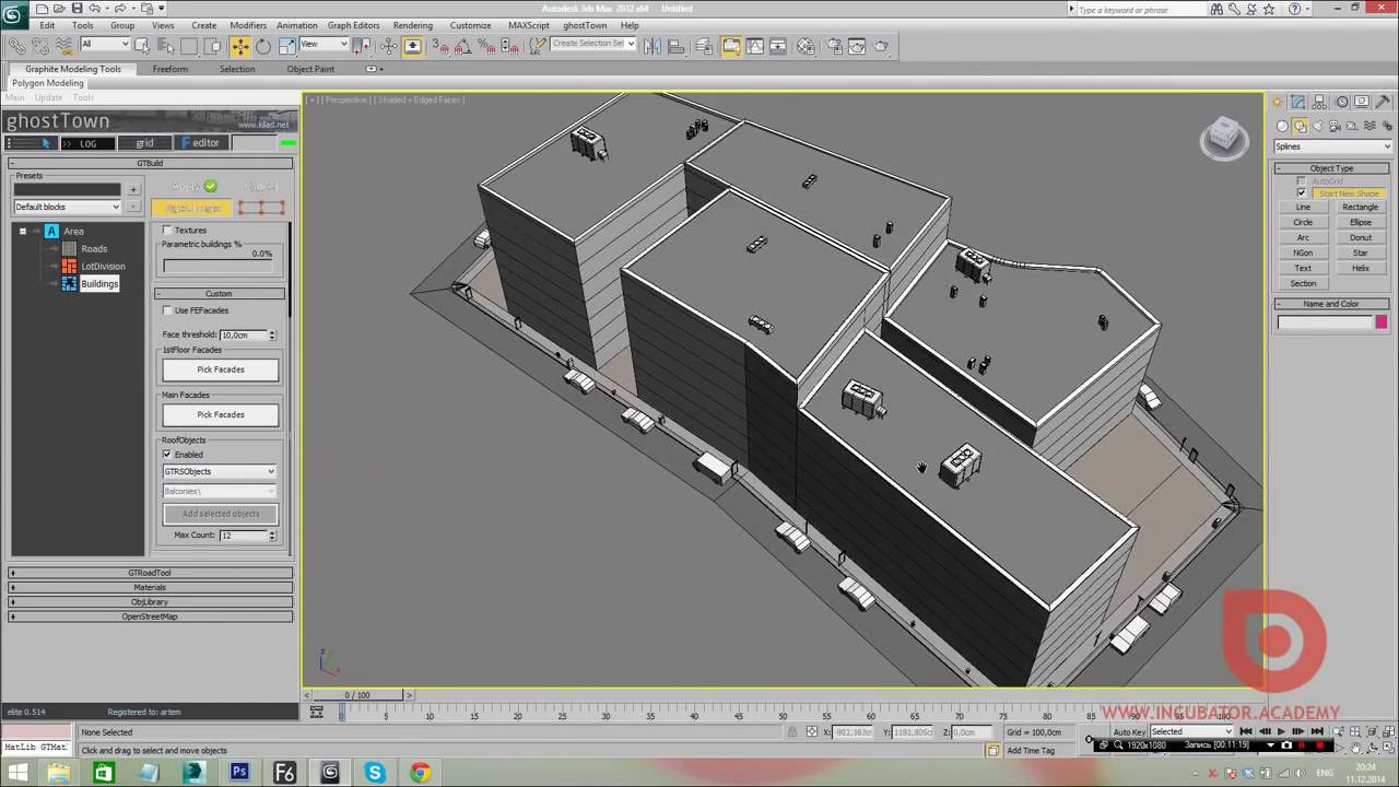 3D Max + Ghost Town Elite. Создание города. (Артем Куприяненко, CG Incubator Academy)