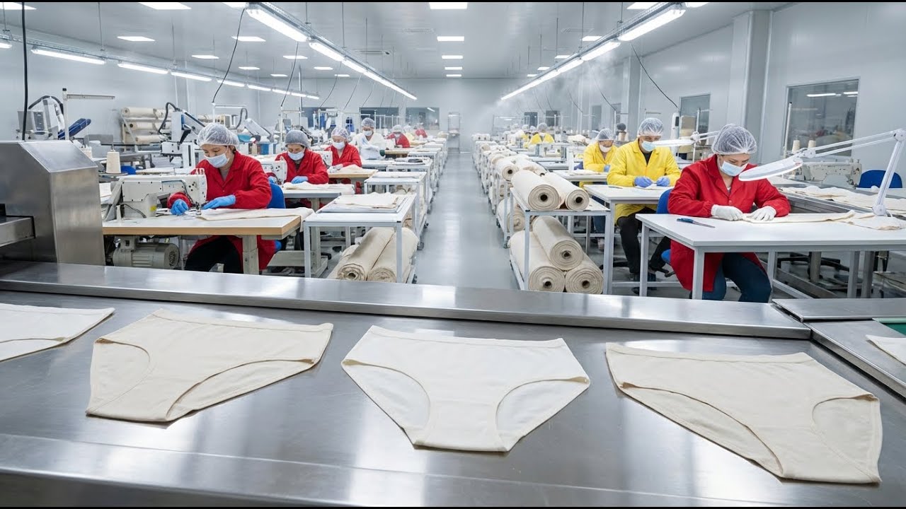 How Women&rsquo;s Cotton Underwear Is Made &ndash; Inside the Eco Friendly Textile Factory ( Full Process )