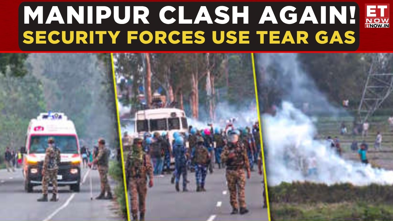 Fresh Tension In Manipur&rsquo;s Bishnupur: Protest Turns Violent, Security Forces Disperse Mob! | ET Now