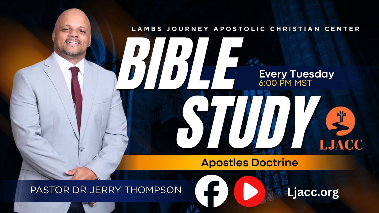 Tuesday Night Bible Study 1/27/26 Pastor Dr. Jerry Thompson 
