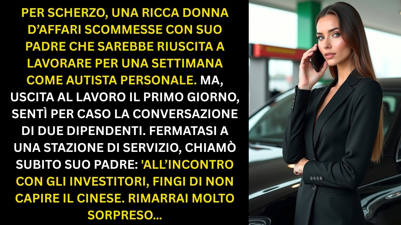 Per scherzo un'imprenditrice ha scommesso col padre di lavorare una settimana come autista personale