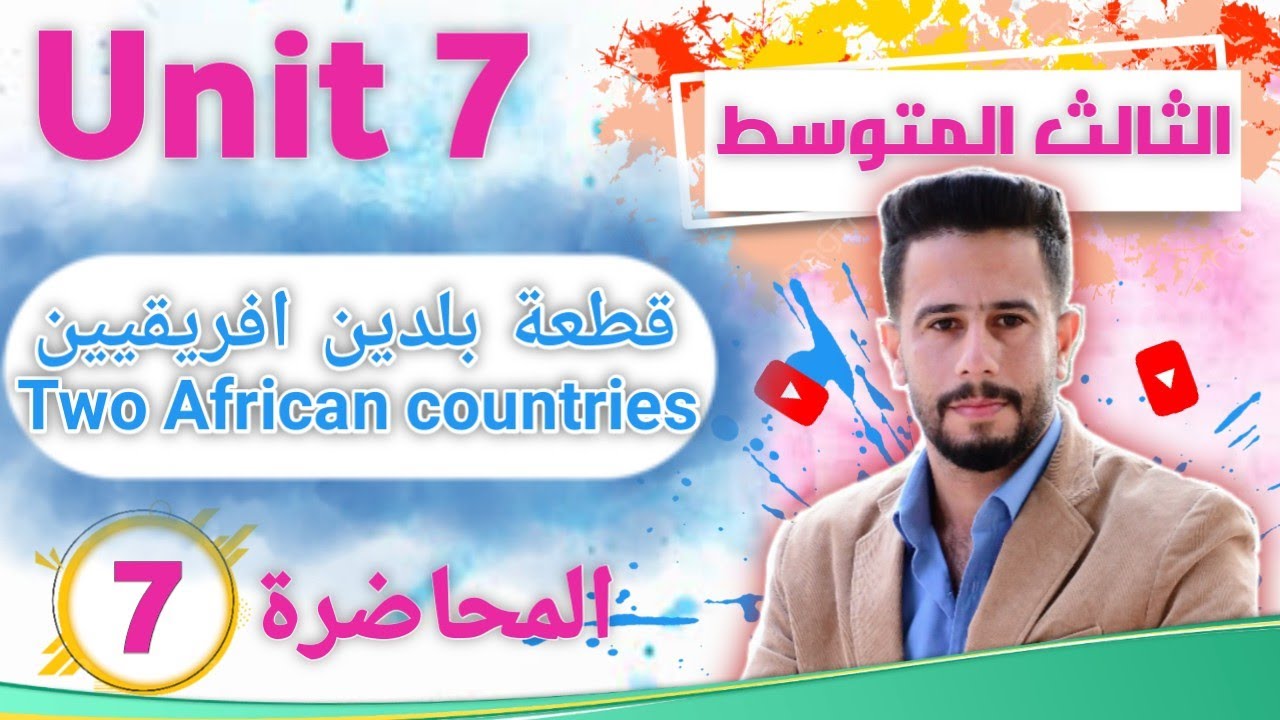 انكليزي ثالث متوسط اليونت 7 / الدرس 7 / قطعة بلدين افريقيين ( قطعة ليبيا و السودان )  صفحة 84