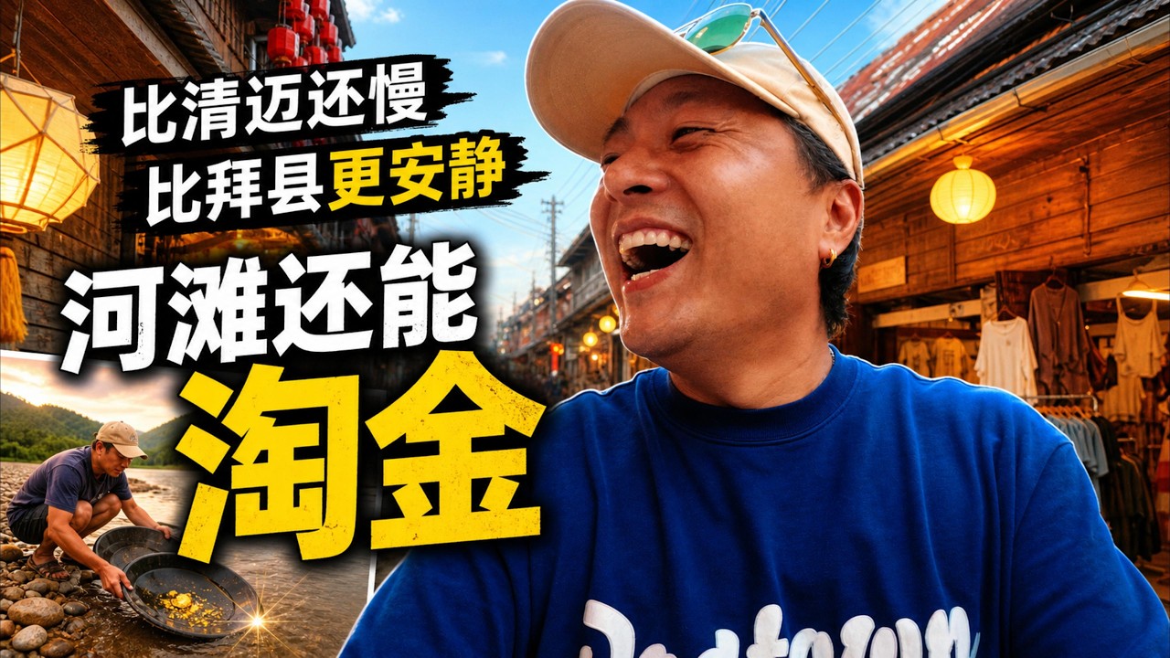 一路向东「神秘泰国」第九集｜我找到一个比清迈还慢、比拜县更安静的小城｜河滩上竟然真的能淘金｜｜感谢您一路的支持【Sean的世界TV】频道，欢迎加入我的会员频道，谢谢您一路的陪伴！