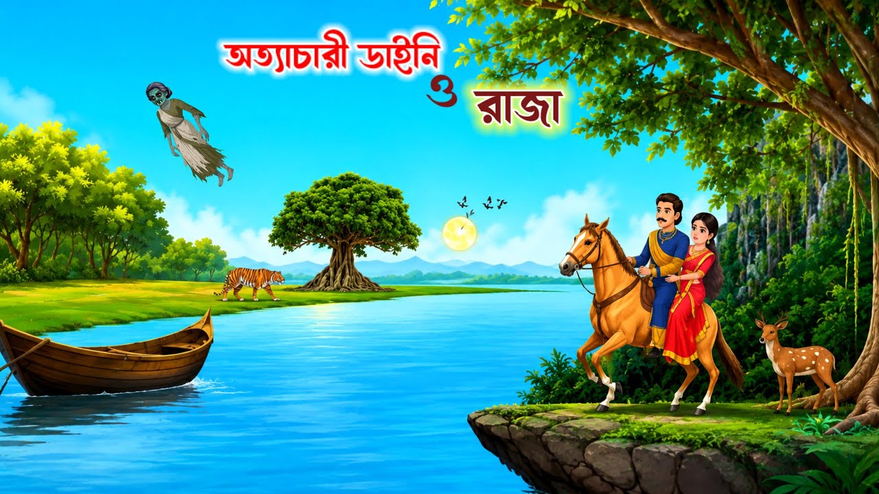 অত্যাচারী ডাইনি ও মহারাজ. Bangla cartoon. Bangla cartoon video. Thakurmar jhuli. Rupkothar golpo