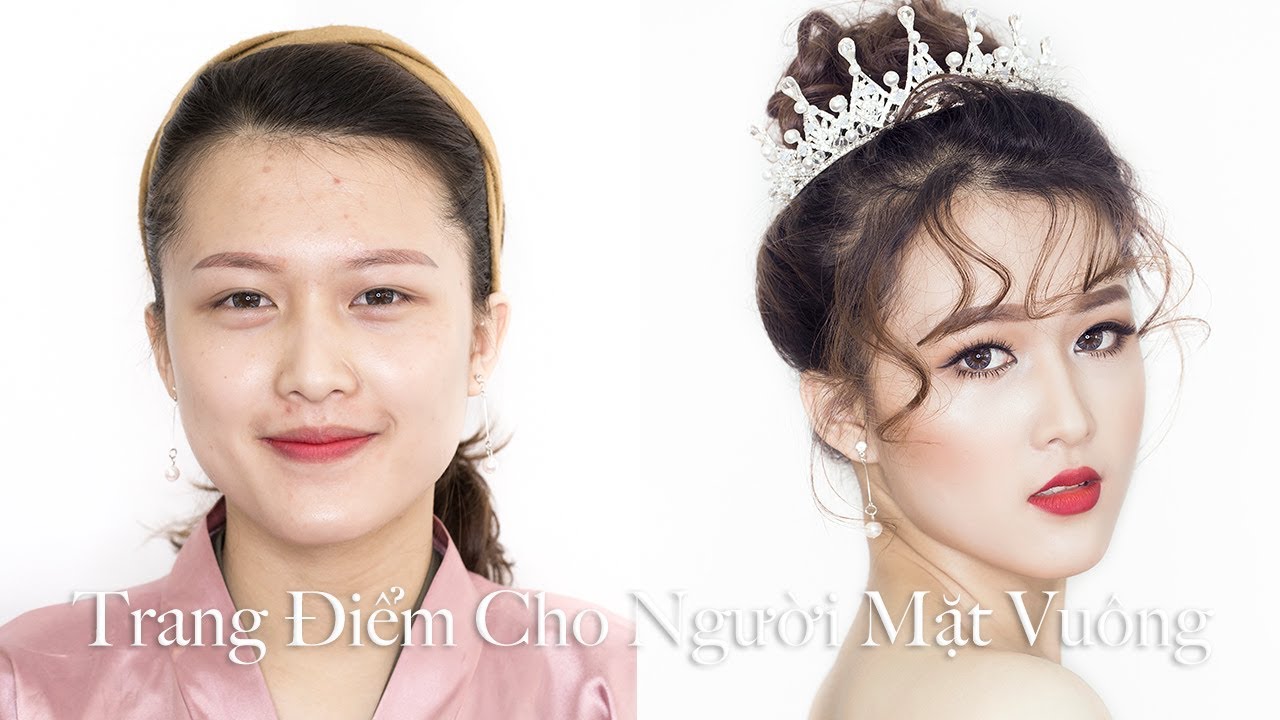 Trang điểm cho người mặt vuông [ TRANG SUN ACADEMY ]