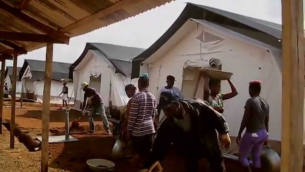 How to Build an Ebola Treatment Centre! (Timelapse)