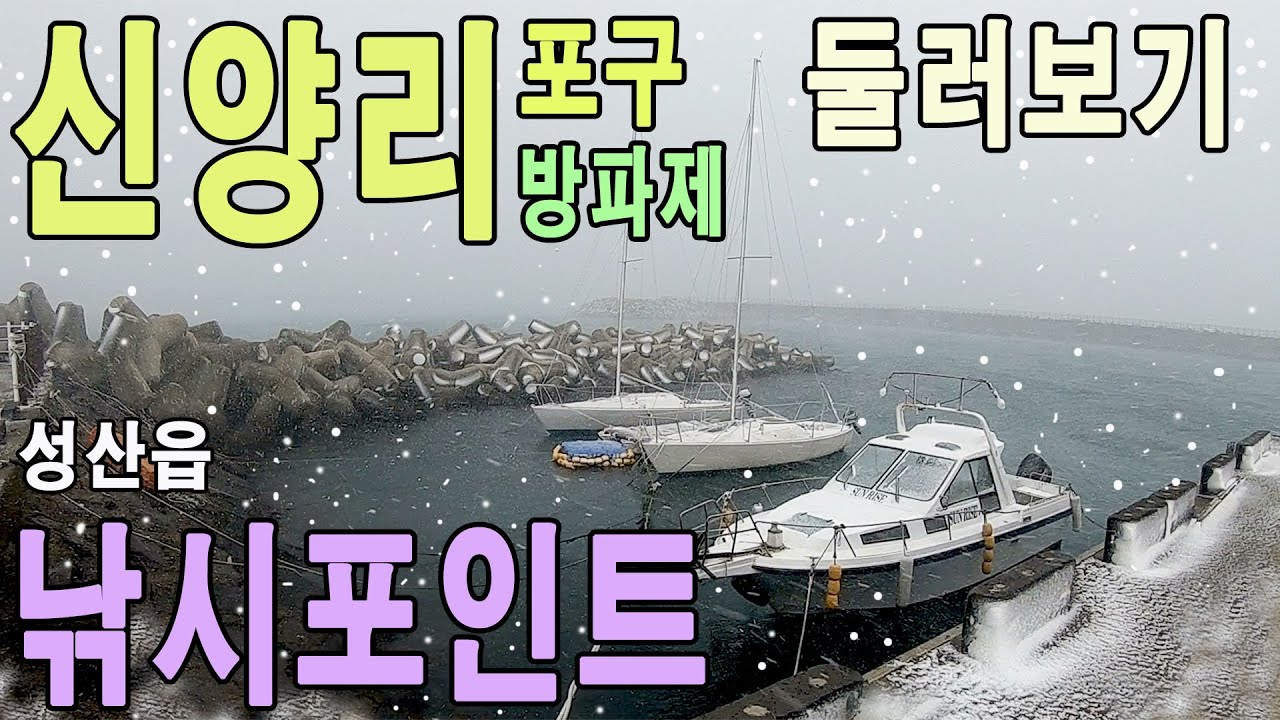 성산읍 신양리 포구 방파제 낚시포인트 둘러보기