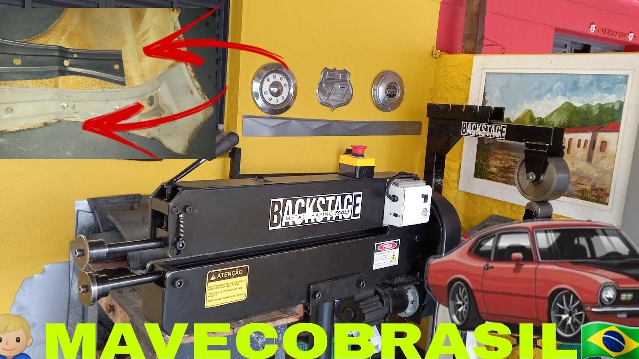 Fabricando par de Suporte interno do  Paralama Maverick funilaria pintura carros antigos