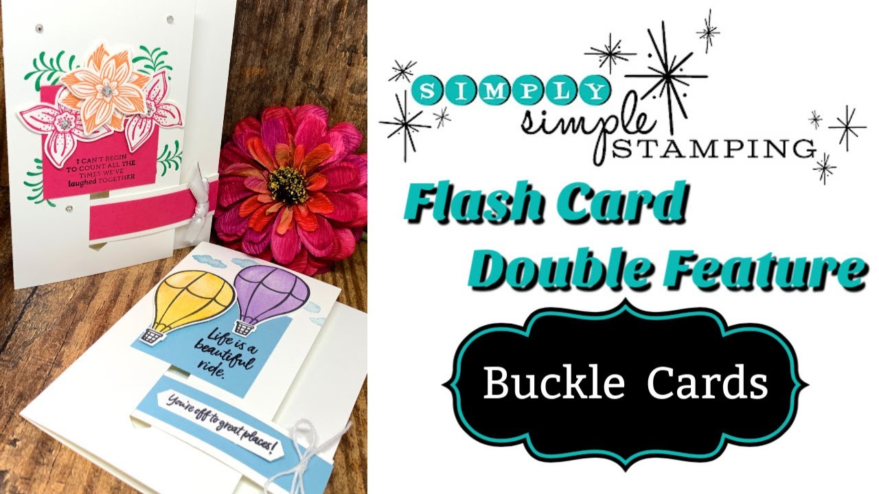 How to Make Unique Buckle Fold Cards | Double Feature