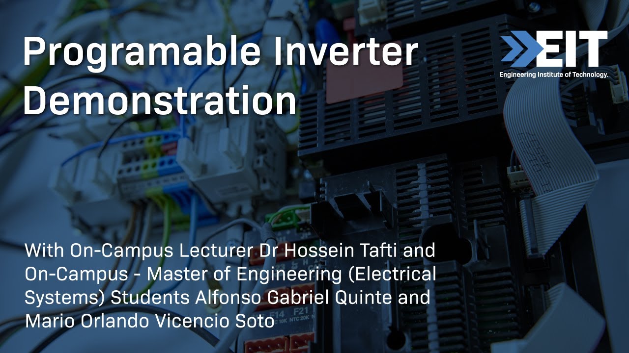 Programable Inverter Demonstration with Dr Hossein Tafi, Alfonso Quintes and Mario Soto