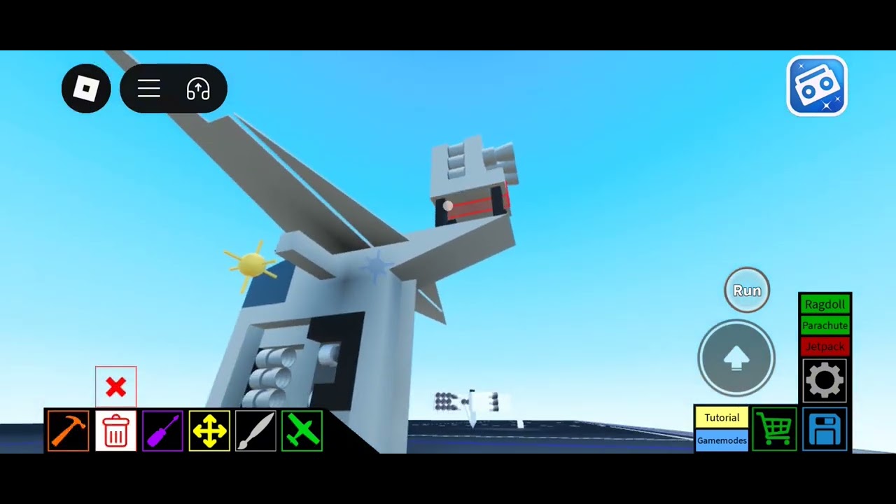 How to make gru's airship in plane crazy