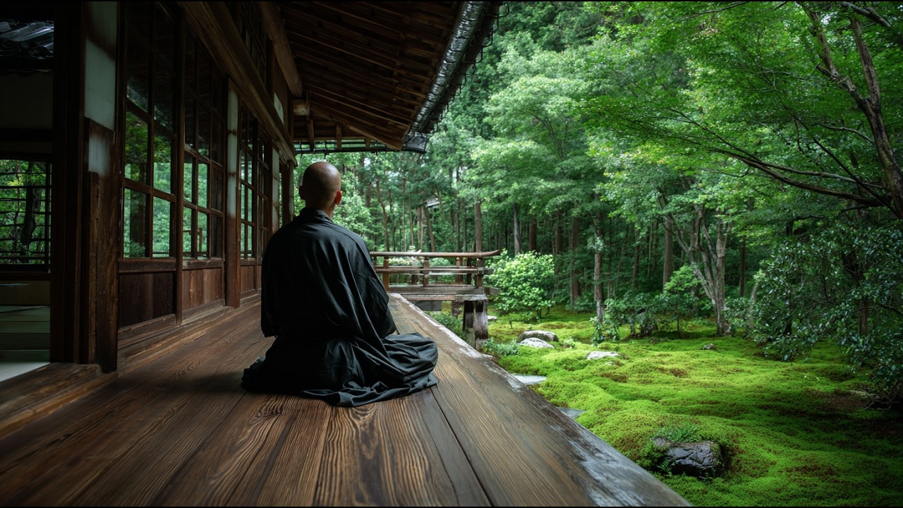 Night Zen Temple Garden | Calm Japanese Ambient for Deep Focus (20min)