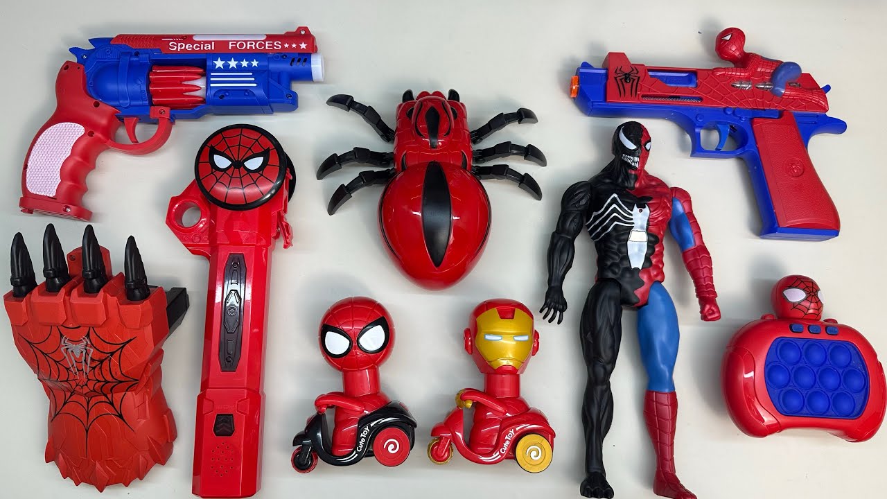 Marvel TOYS Spider-Man. Spider-Man mask. Unboxing Toy video. Versatile Marvel toys.