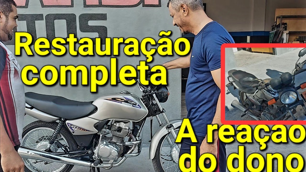 Titan 2000 restauração completa e a entrega ao dono olha a reação
