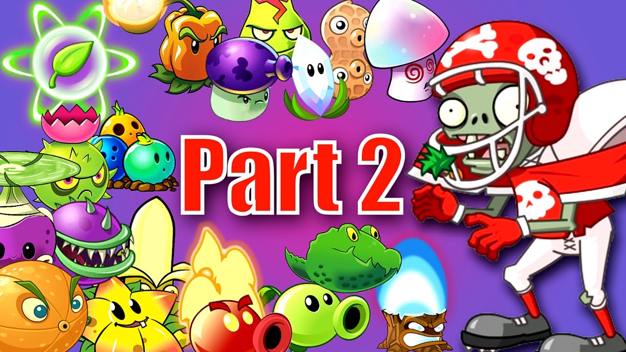 Plants vs. Zombies 2 it’s about time: Modern Day All Star Zombie vs Every Plant Power Up Primal