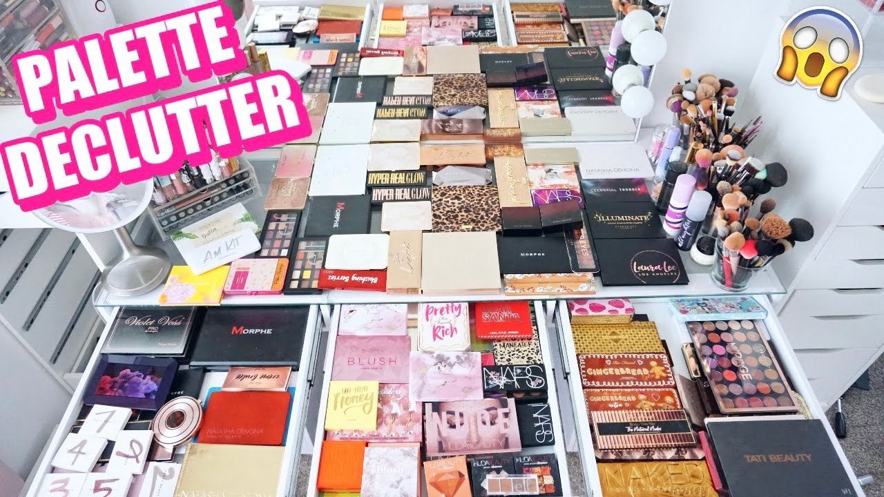 BEAUTY ROOM DECLUTTER | MY PALETTE COLLECTION 2020