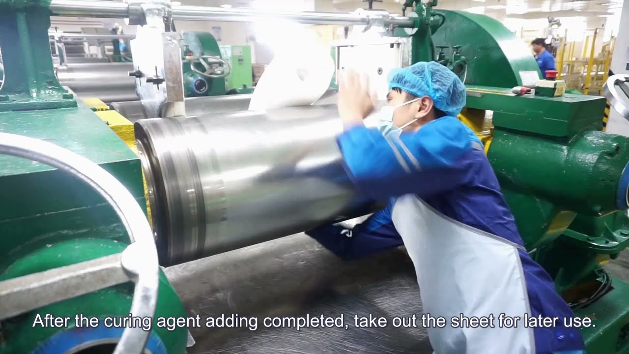 Silicone Rubber - silicone curing agent adding process for peroxide cure system