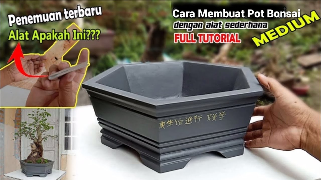 CARA MEMBUAT POT BONSAI ‼️ Bahan Semen dan Pasir
