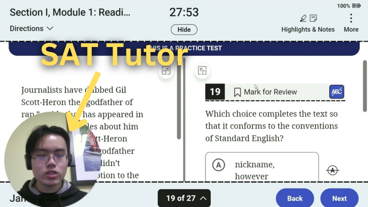 Timed SAT Test Walkthrough | I got a 1560 (Bluebook SAT Practice test 8)
