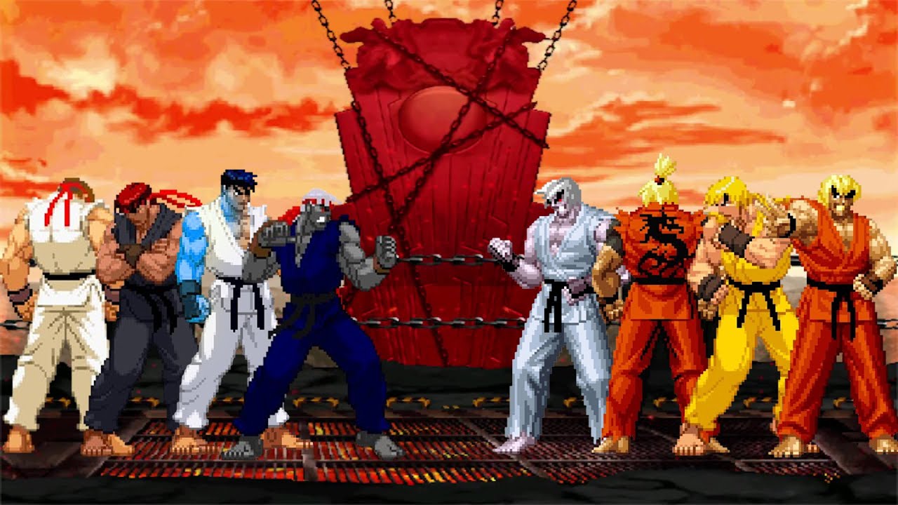 [KOF Mugen] Ryu Team vs Ken Team