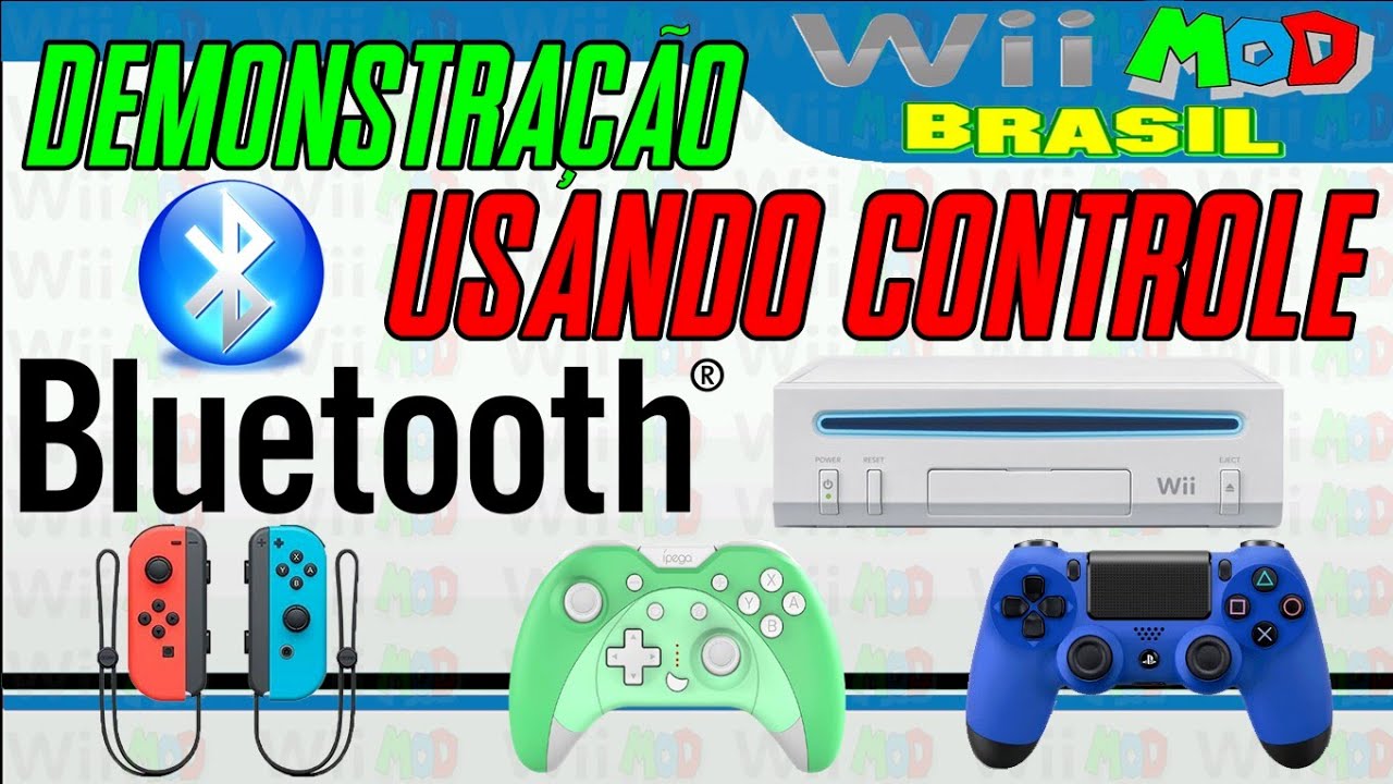 (110) Controle Bluetooth no wii Substituindo GameCube Controller - Demonstração