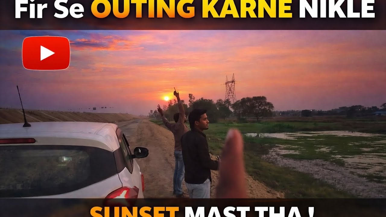 Homies ke sath ek or outing .......sukoon bhare moments .......🕊️💌 #journey #vlog #comedy 
