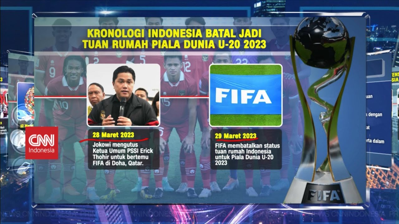 Kronologi Indonesia Batal Jadi Tuan Rumah Piala Dunia U-20