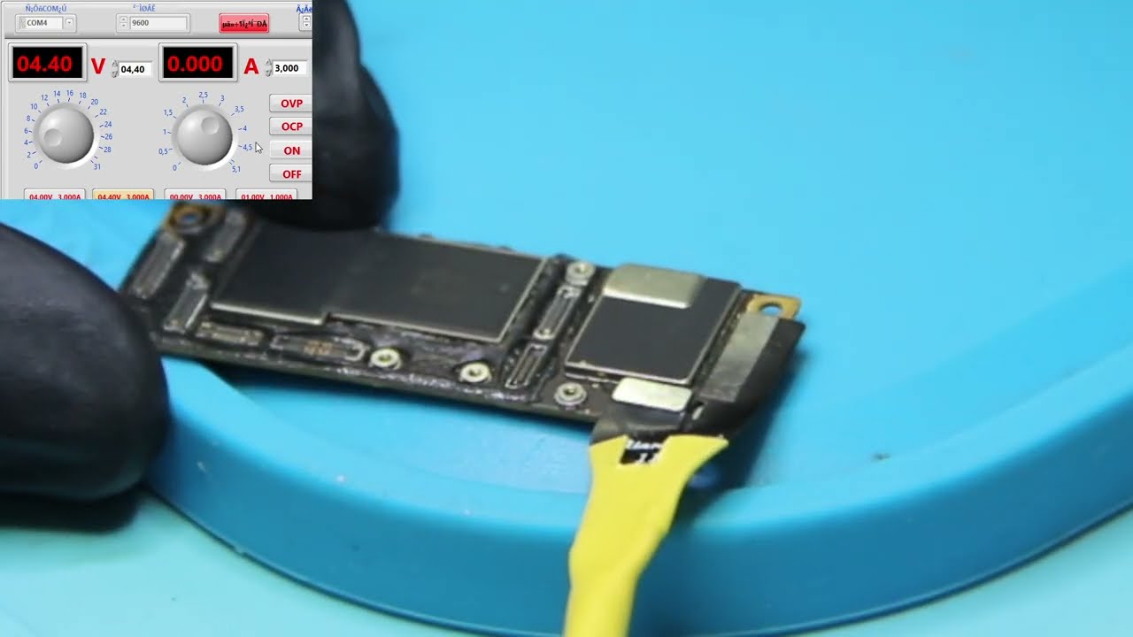 IPHONE 11 - REPARO EM PLACA - CURTO NA LINHA VDD MAIN - PLACA RF