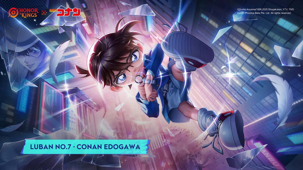 Luban No.7·Conan Edogawa | Skin Showcase | Honor of Kings × Detective Conan Collaboration