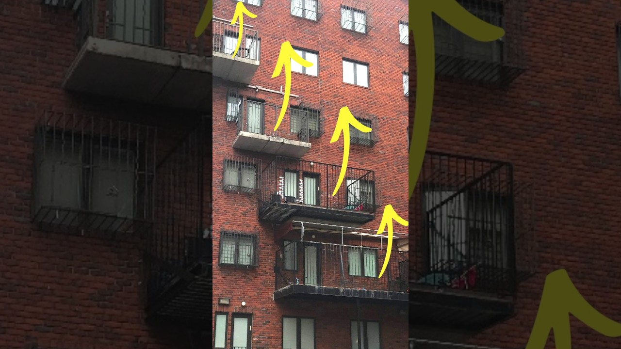 Hasidic Jews build their balconies staggered for surprising reasons #brooklyn #nyc #judaism