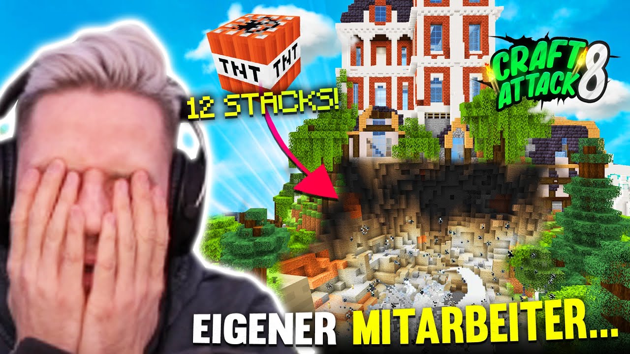 Nuclear bomb explodes in my house... 12 stacks of TNT... Everything gone - CraftAttack 8