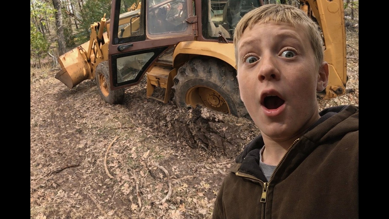 I got the Backhoe STUCK!