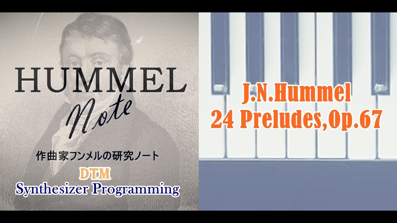 Hummel, Johann Nepomuk／24 Preludes for Piano,Op.67