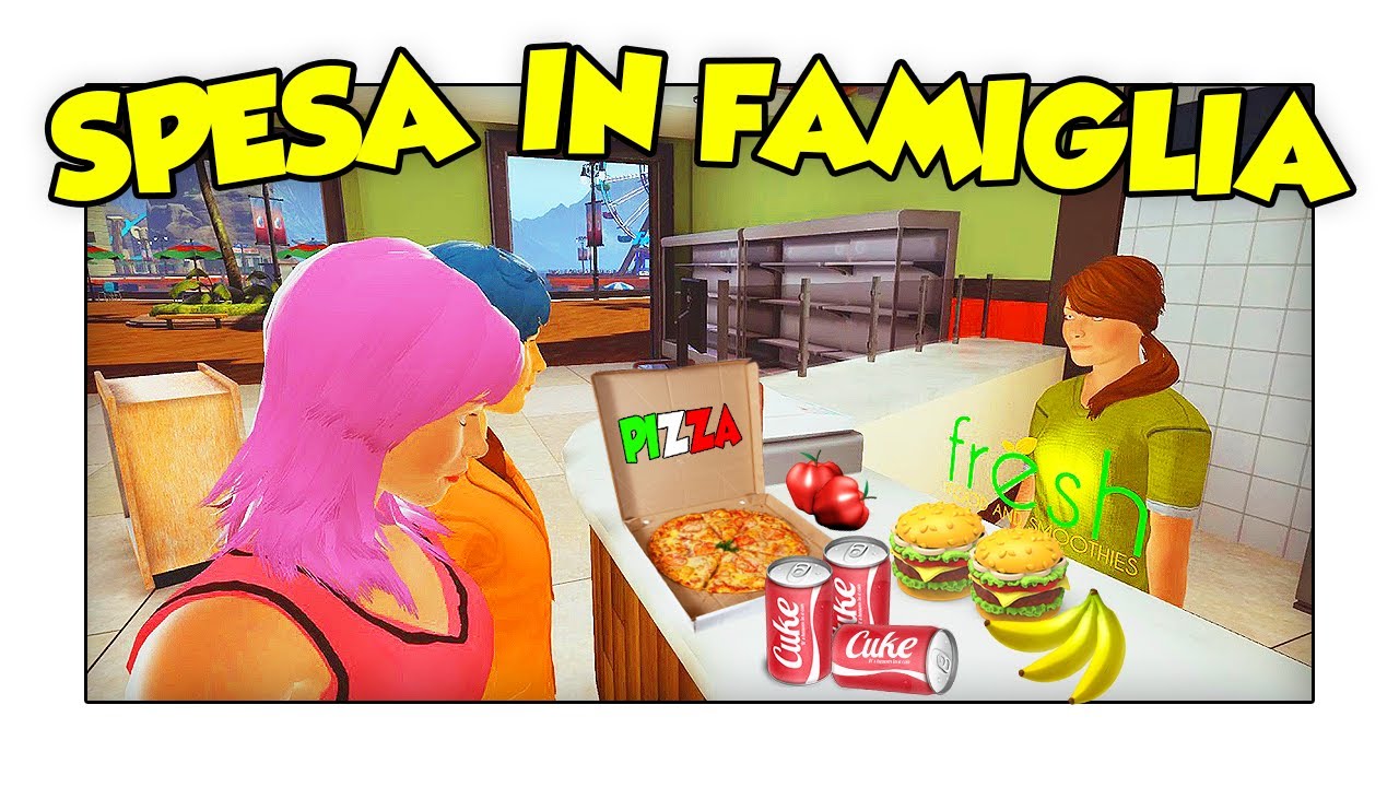 SPESA IN FAMIGLIA AL SUPERMERCATO! - Tower Unite ITA w/ Two Players One Console