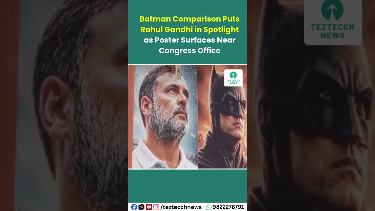 🦇 Batman Comparison Puts Rahul Gandhi in the Spotlight!