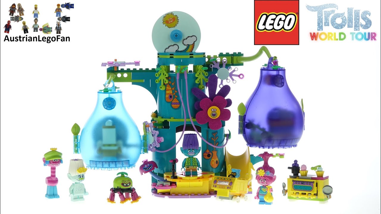 Lego Trolls World Tour 41255 Pop Village Celebration - Lego Speed Build Review
