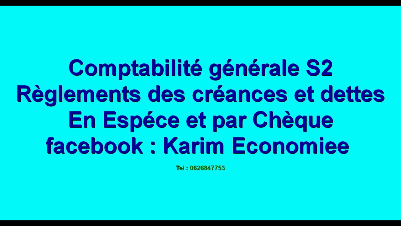 Comptabilité générale S2 