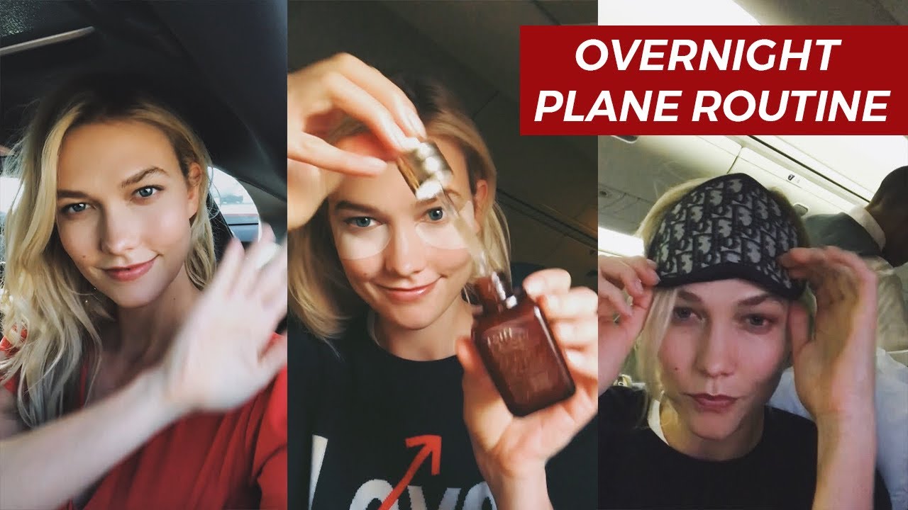 Get Un-Ready With Me | Overnight Plane Routine | Karlie Kloss
