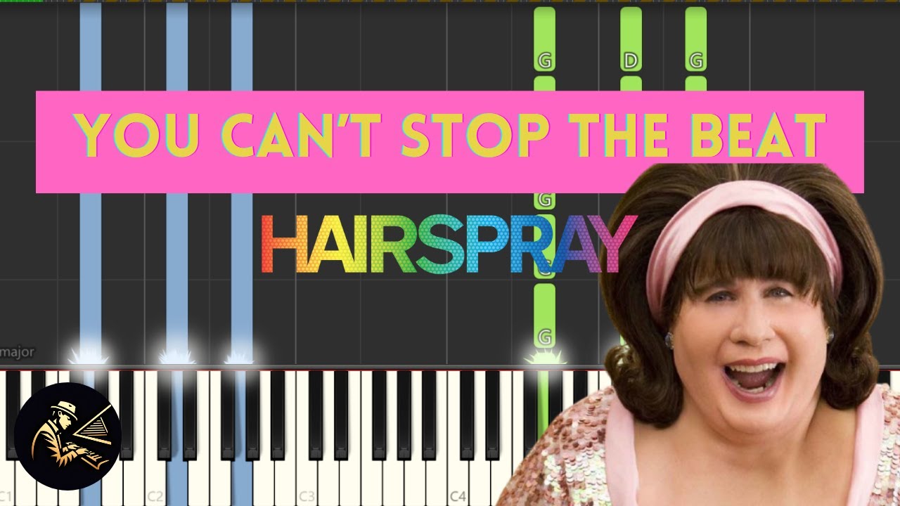 You Can't Stop The Beat - Hairspray | Piano Accompaniment Tutorial (Synthesia)