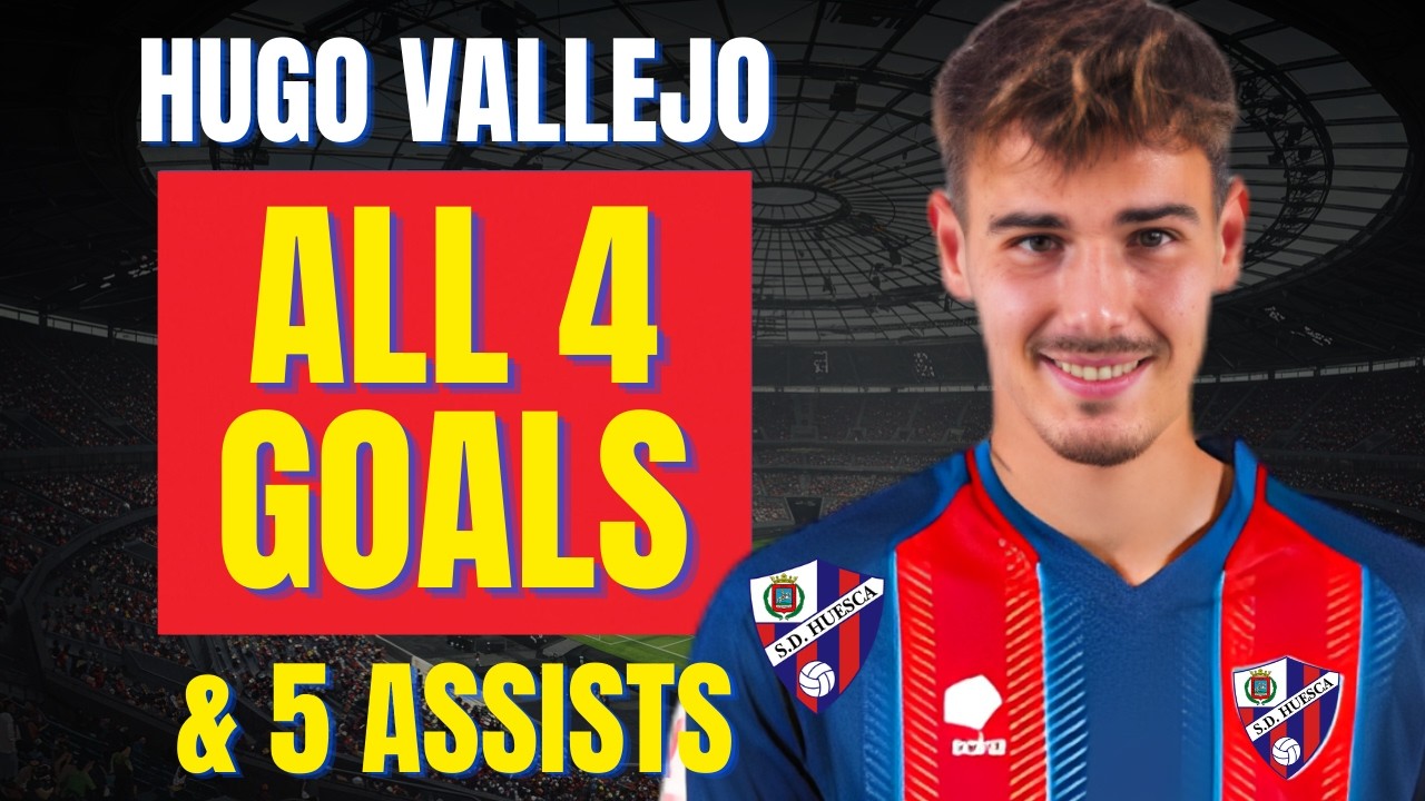 Hugo Vallejo - ALL 4 GOALS & ASSISTS FOR SD HUESCA | Skills & Highlights