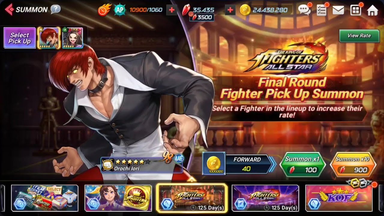 THE FINAL BANNER SUMMONS ON KOF ALL STAR :( - UE IORI AND LADY CHANG - KOF ALL STAR