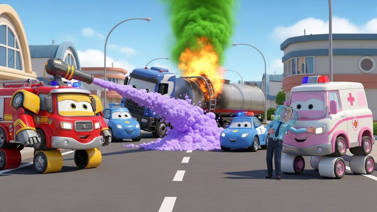 Fire Safety Story 🚒 | Friendly Fire Truck Helps Keep Everyone Safe | Heroic Wheels Adventures