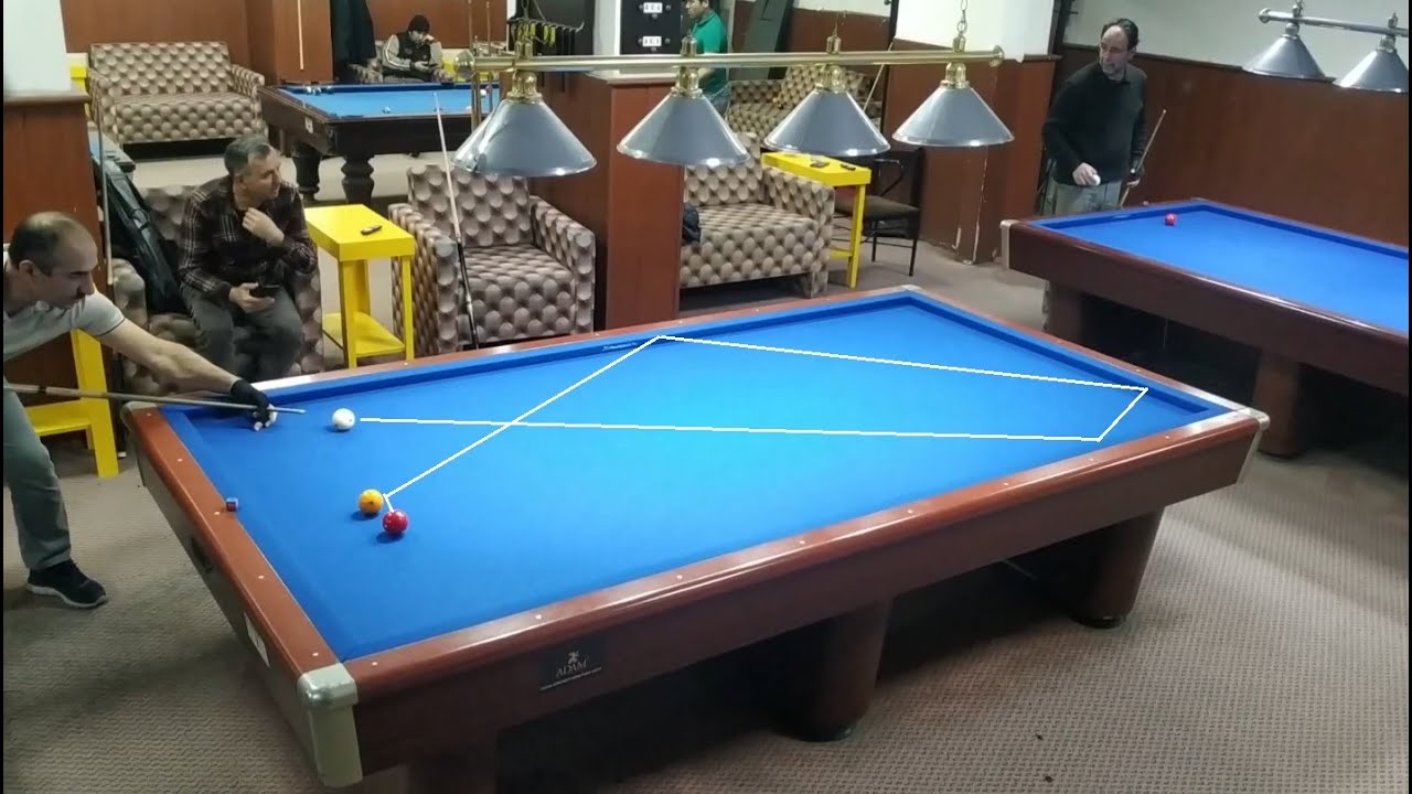 3 Cushion Billiards Shots 