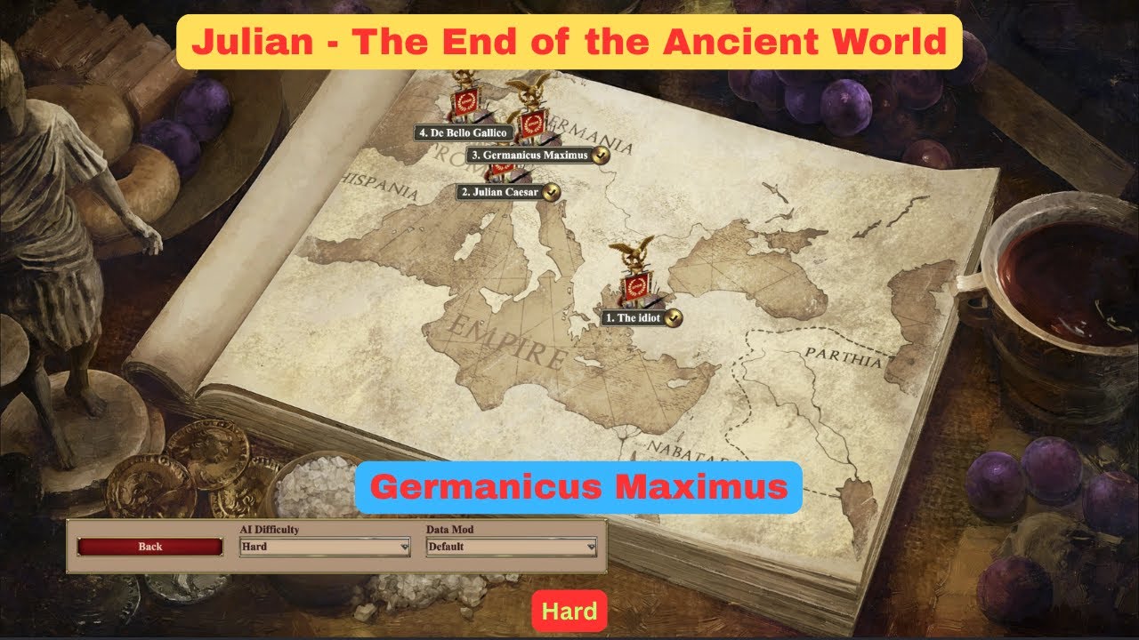 Germanicus Maximus | Julian - The end of the Ancient World | Lets play AOE2 custom campaigns | Hard